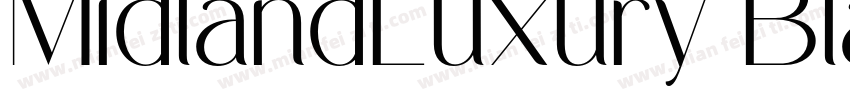 MidlandLuxury Black字体转换